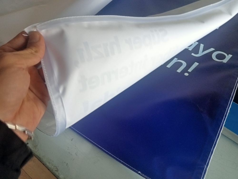 Lightbox kumaş dikilmiş şekilde