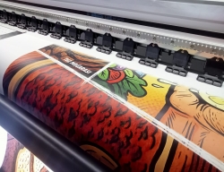 İşyeri lightbox ışıklı kumaşı baskısı