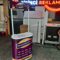 Dershane stand, sunum standı, fasulye stand
